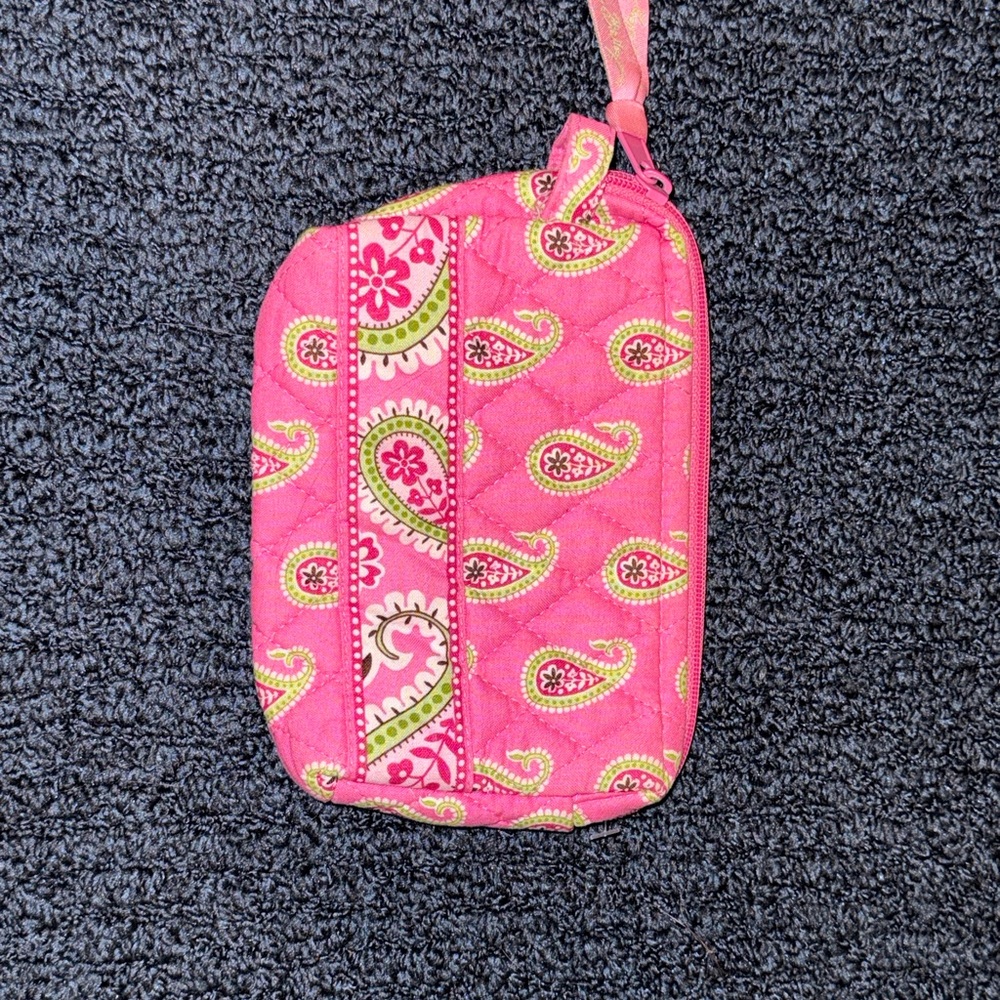 Vera Bradley essential zip around wallet in the retired “Bermuda pink”